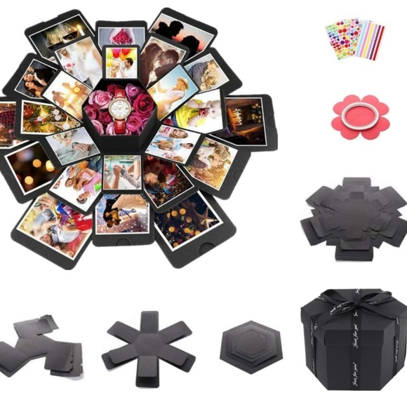 Explosion Box, DIY Gift Box, Assembled, with Accessories - Picture 4 of 5